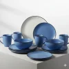 Ceramic Dinnerware Set - 12-piece, Blue