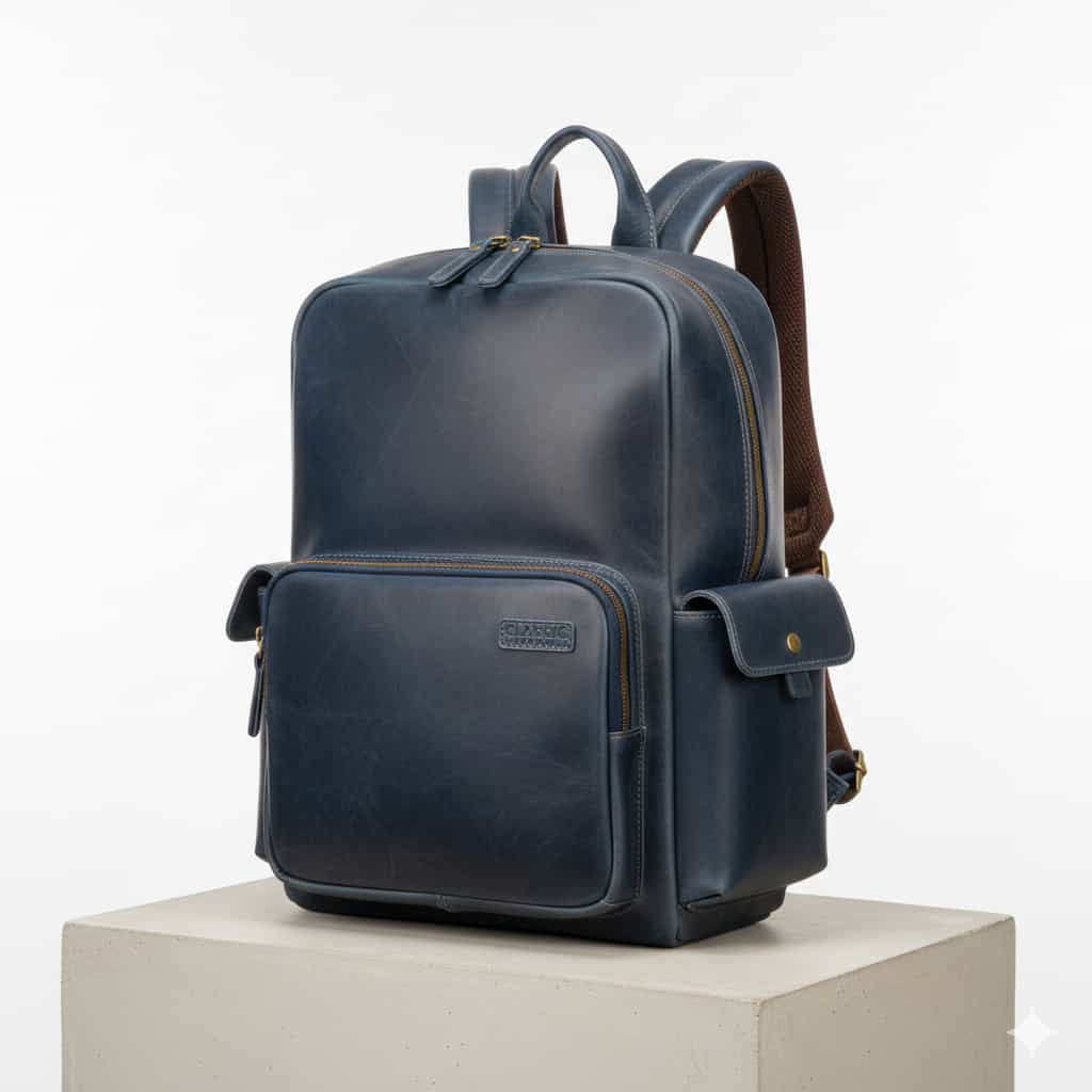 Leather Laptop Backpack - Image 2